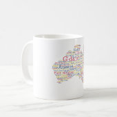 Mug Bushfire Special Edition Aussie Slang Map (Devant gauche)