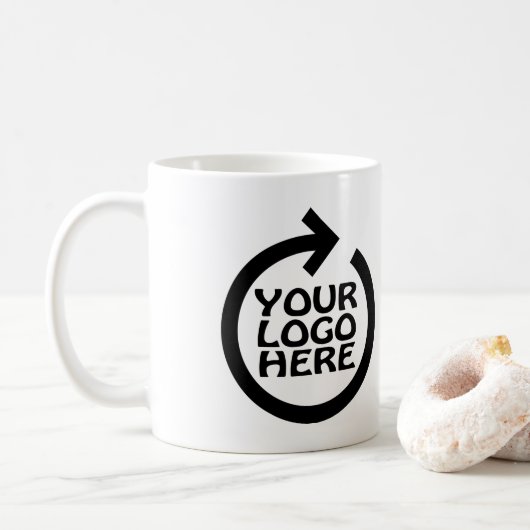 Mug Business Logo Branded Personalized (Avec donut)