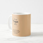 Mug Business Logo orange moderne (Devant gauche)