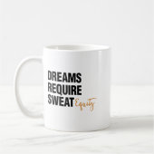 Mug Business Quote Sweat Equity Entrepreneur  (Gauche)