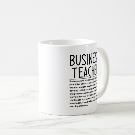 Mug Business teacher (Devant droit)