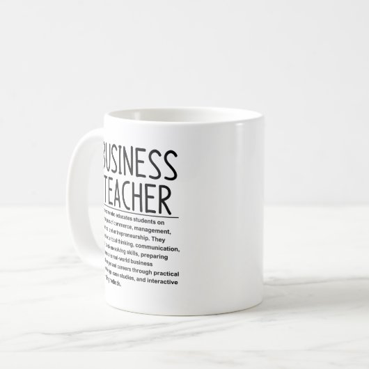 Mug Business teacher (Devant gauche)