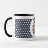 Mug Buste d'aigle américain sur fond de drapeau améric (Gauche)