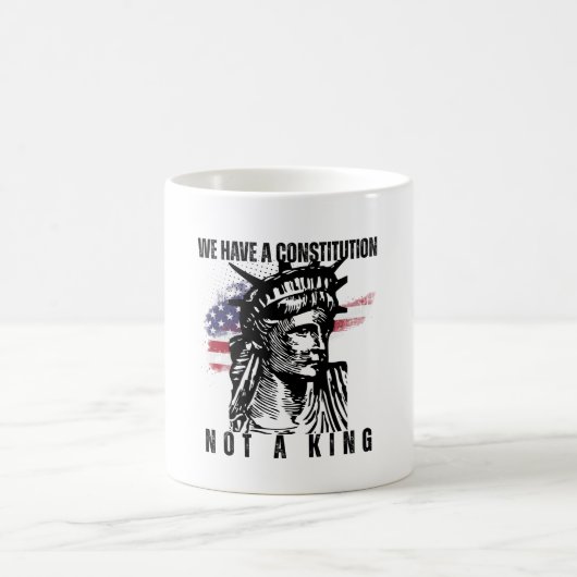 Mug Buste de la Liberté avec l'art du drapeau grunge (Centre)