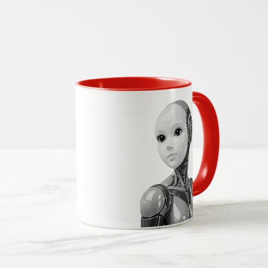 Mug Buste d'humanoïde Android (Devant droit)