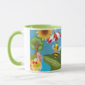 Mug Busy Bee Chinese Mandarin Pinyin Psalm 23 (Gauche)