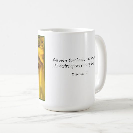 Mug Busy Bee on a Sunflower (Devant droit)