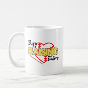 Mug Busy Raising Ballers Baseball Mom