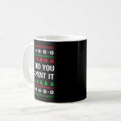 Mug But Did You Doent It Funny Office Ugly Christmas S (Devant gauche)