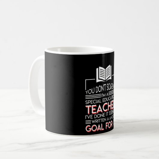 Mug But écrit par professeur d'éducation spéciale il (Devant gauche)
