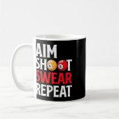 Mug But Tir Sweat Répéter Funny Pool Player Billiard (Gauche)