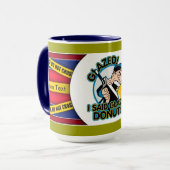 Mug Butées toriques vitrées par police (Devant gauche)