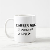 Mug Buts de carrière de Ninja - comptable (Gauche)