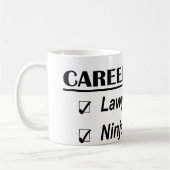 Mug Buts de carrière de Ninja d'avocat (Gauche)