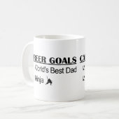 Mug Buts de carrière de Ninja - le meilleur papa du (Devant gauche)