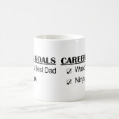 Mug Buts de carrière de Ninja - le meilleur papa du (Centre)