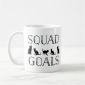 Mug Buts de l'équipe Drôle Chat Dame (Gauche)