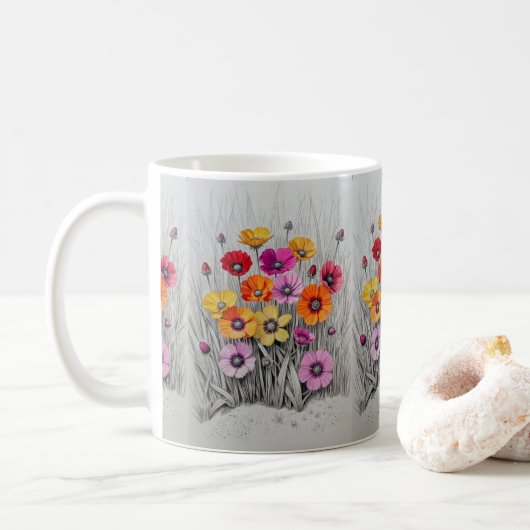 Mug Buttercups in Technicolor (Avec donut)