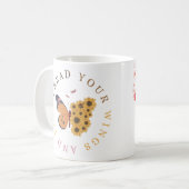 Mug Butterfly and Sunflower Design (Devant gauche)