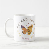 Mug Butterfly and Sunflower Design (Gauche)