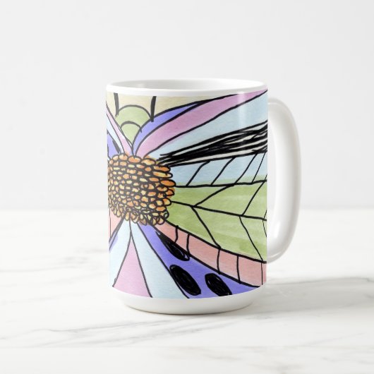 Mug Butterfly Flower Blank (Devant droit)