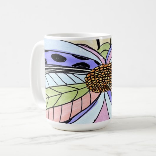 Mug Butterfly Flower Blank (Devant gauche)