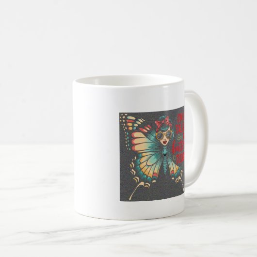 Mug Butterfly Girl - Only Talking to Butterflies (Devant droit)