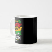Mug Butterfly Junetten Shirt African Pride Afro Blac (Devant gauche)