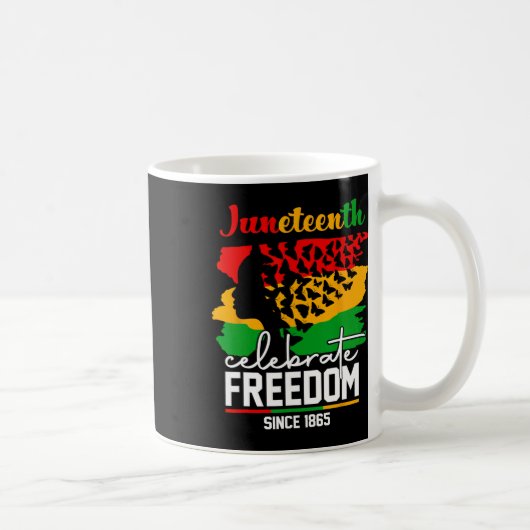 Mug Butterfly Junetten Shirt African Pride Afro Blac (Droite)