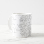 Mug Butterfly Lilies 25e anniversaire Mariage d'argent (Devant gauche)