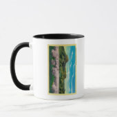 Mug Buttes Sutter et vergers en fleurs (Gauche)