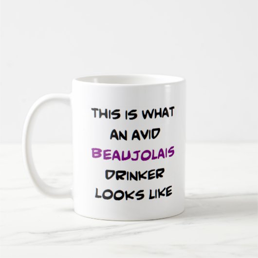 Mug buveur beaujolais, avide (Gauche)