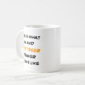 Mug buveur de bière artisanale, avide (Devant gauche)