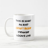 Mug buveur de bière artisanale, avide (Gauche)