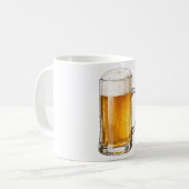 Mug Buveur de bière froide mousseuse (Devant gauche)