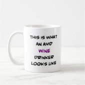 Mug buveur de vin, avide (Gauche)