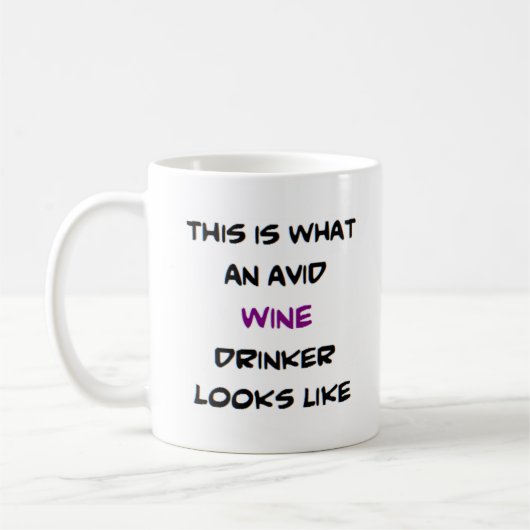 Mug buveur de vin, avide (Gauche)