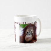 Mug Buveur grincheux de café de visage (Devant droit)