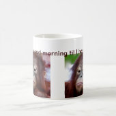 Mug Buveur grincheux de café de visage (Centre)