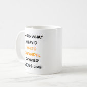 Mug buveur zinfandel blanc, avide (Devant gauche)