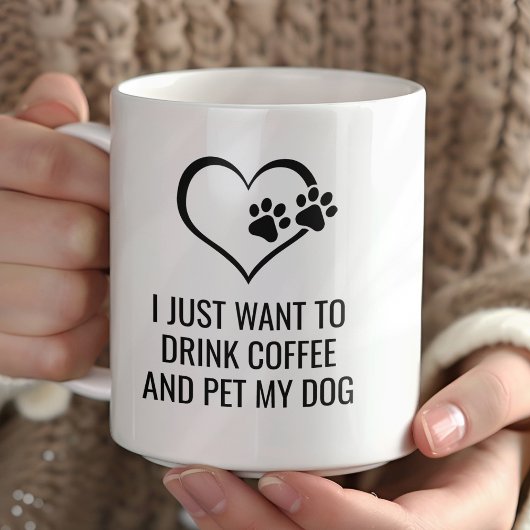 Mug Buvez amusant café et animal de compagnie Mon chie