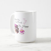 Mug "Buvez Du Thé. Lisez des livres. Sois Heureux ! - (Devant gauche)
