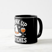 Mug Buvez Jusqu'à La Fin Sorcières Drôle Halloween (Devant droit)