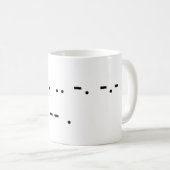 Mug Buvez-moi (Morse) (Devant droit)