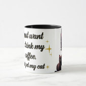 Mug Buvez un toiture et un chat (Centre)