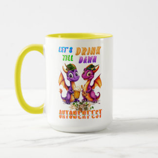 Mug Buvons dans la verrerie jusqu'à l'aube Oktoberfest