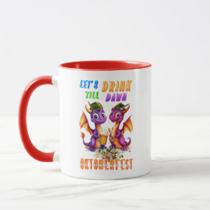 Mug Buvons dans la verrerie jusqu'à l'aube Oktoberfest