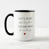 Mug Buvons du café ensemble Valentines Day (Gauche)