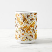Mug Buzz & Drip – Seamless 8K Honey Bee Pattern with G (Centre)