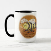 Mug Buzz du matin des abeilles endormies avec poignée (Gauche)